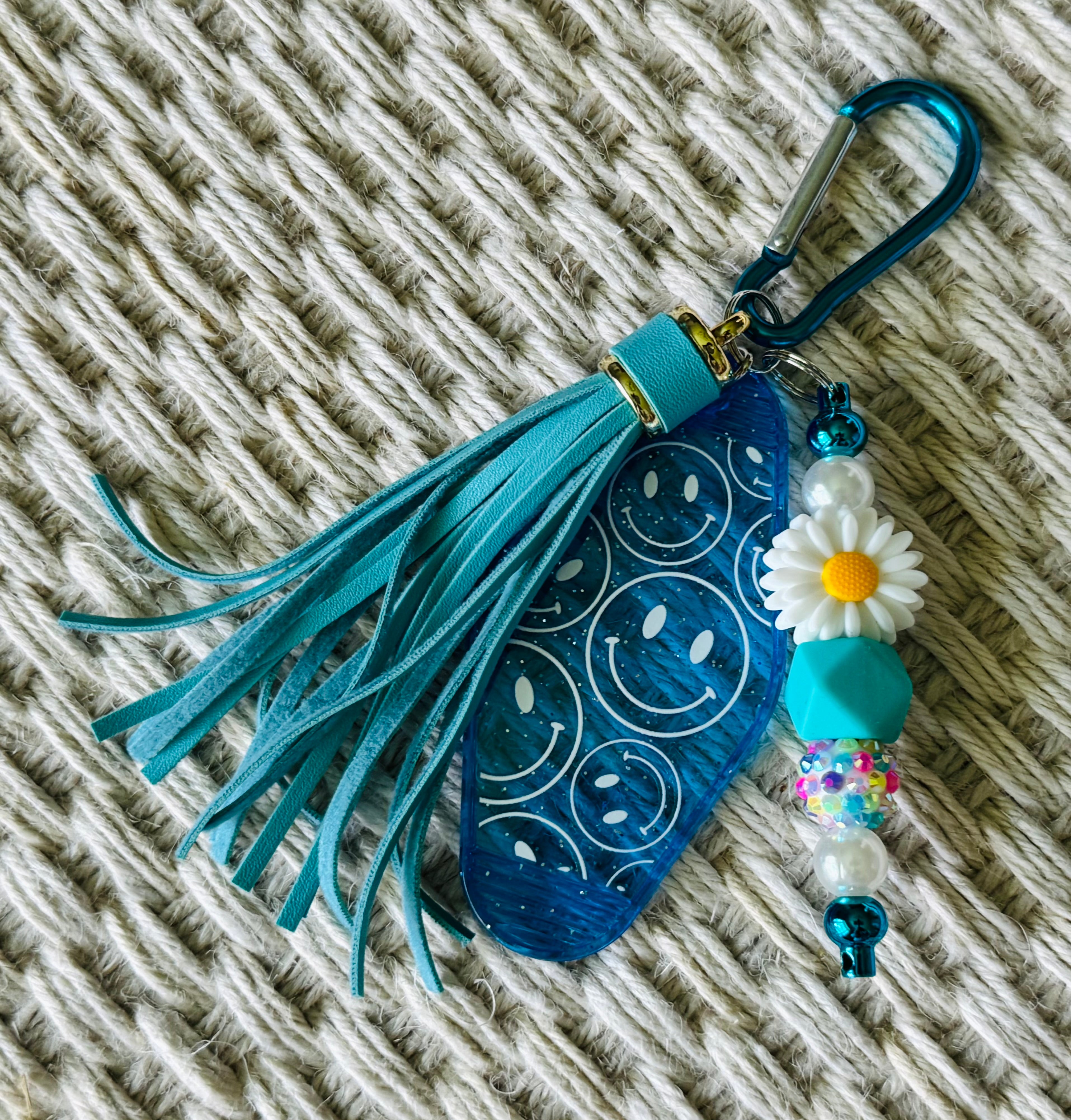 Beaded Motel Tag with Tassel