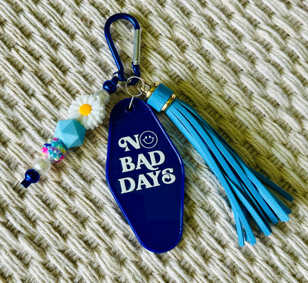 Beaded Motel Tag with Tassel