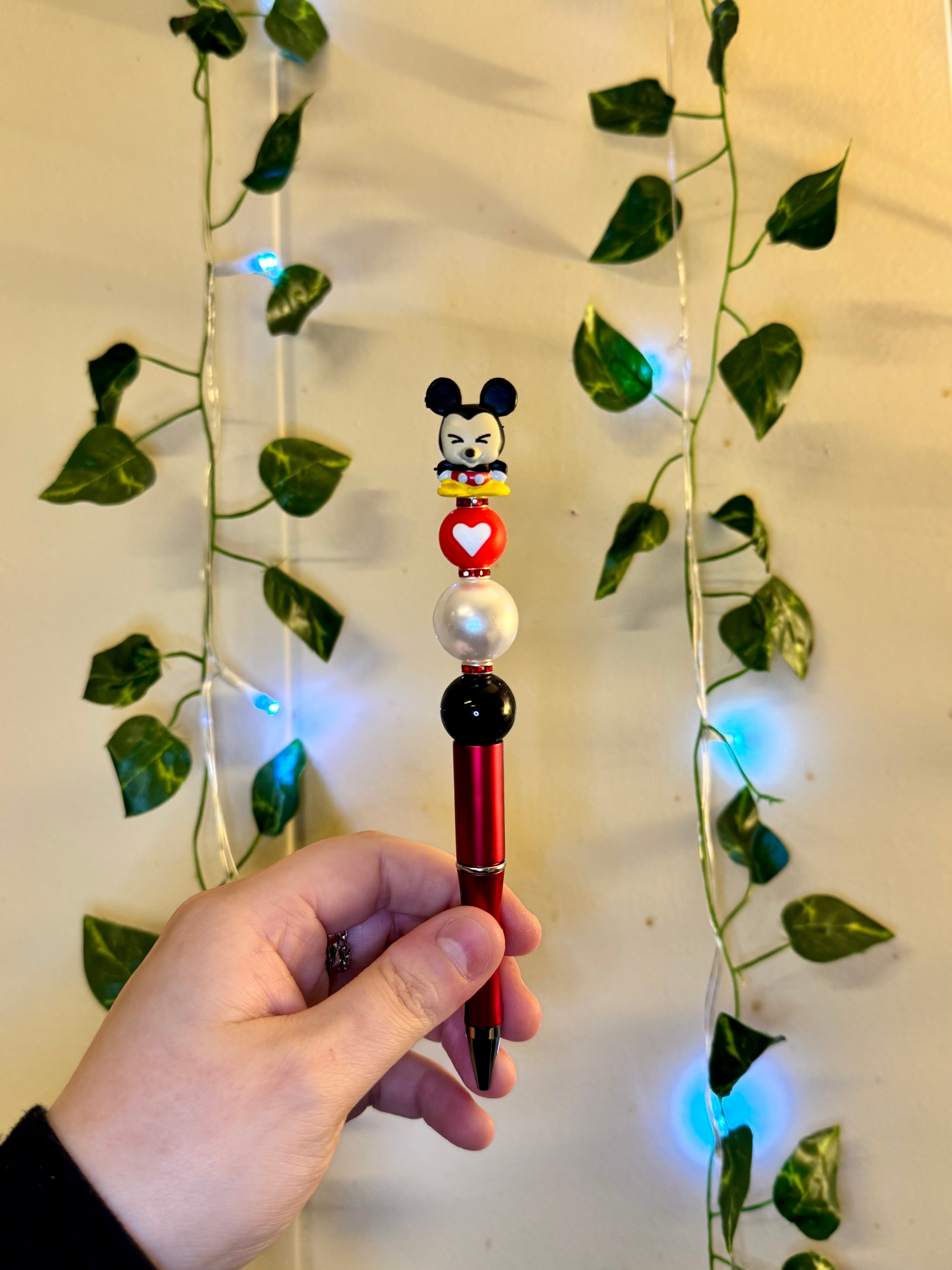 Premade Beaded Character Pen
