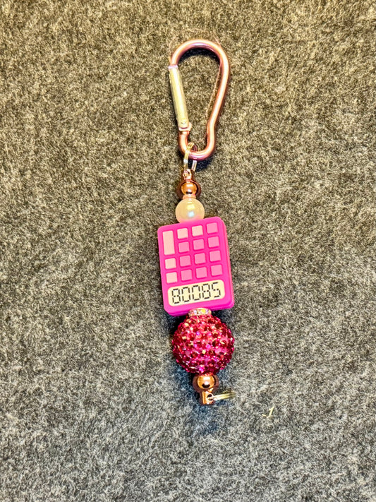 Funny Calculator carabiner keychain