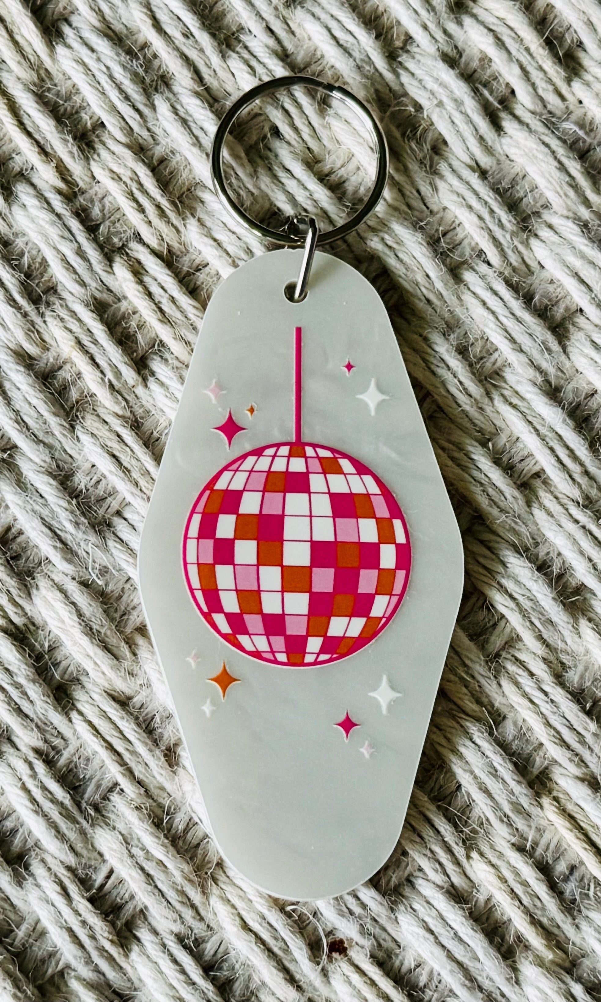 Flower Power Pearlescent Motel Tag