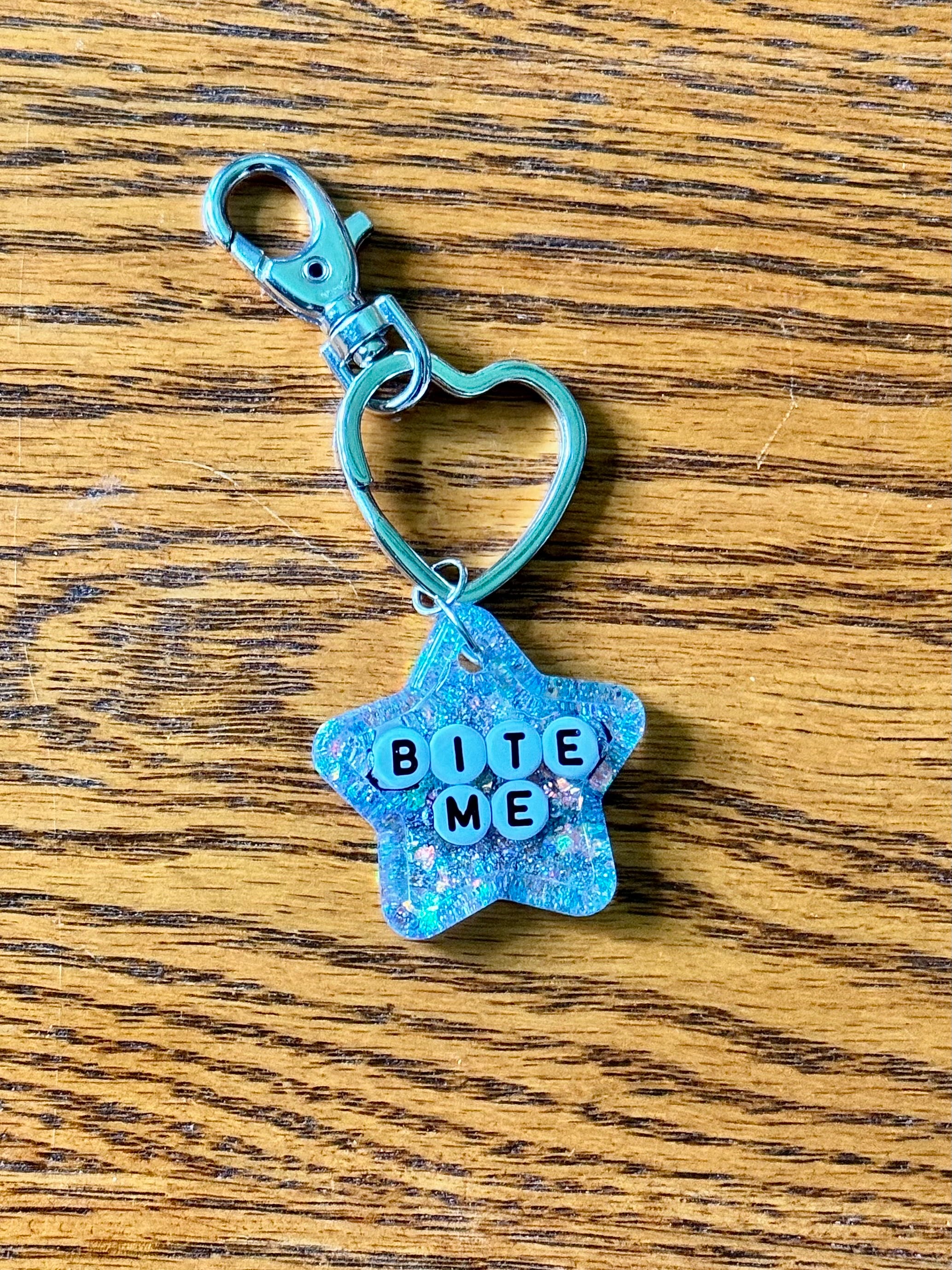 Saucy Star Resin Bag Charm