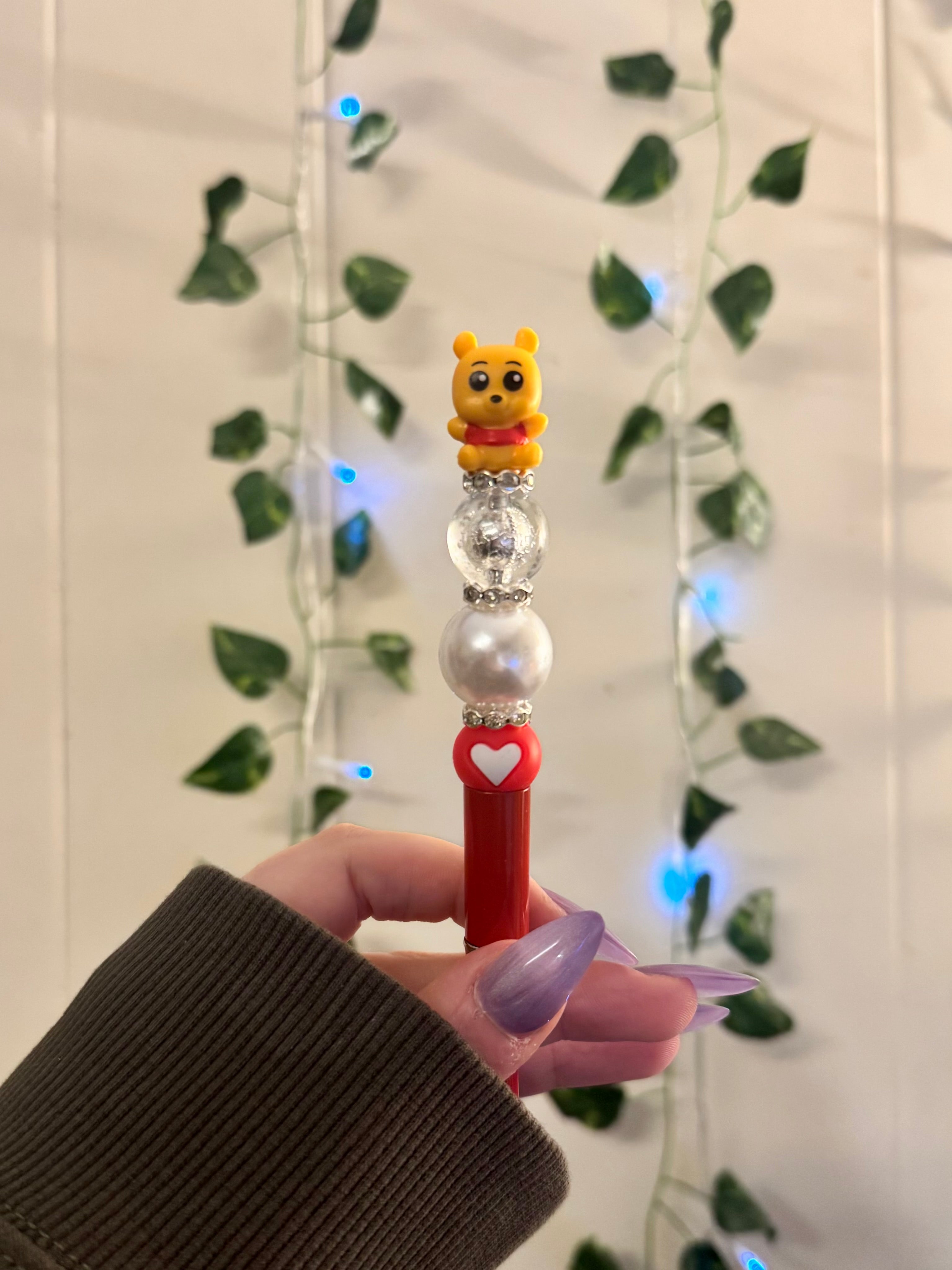 Premade Beaded Character Pen
