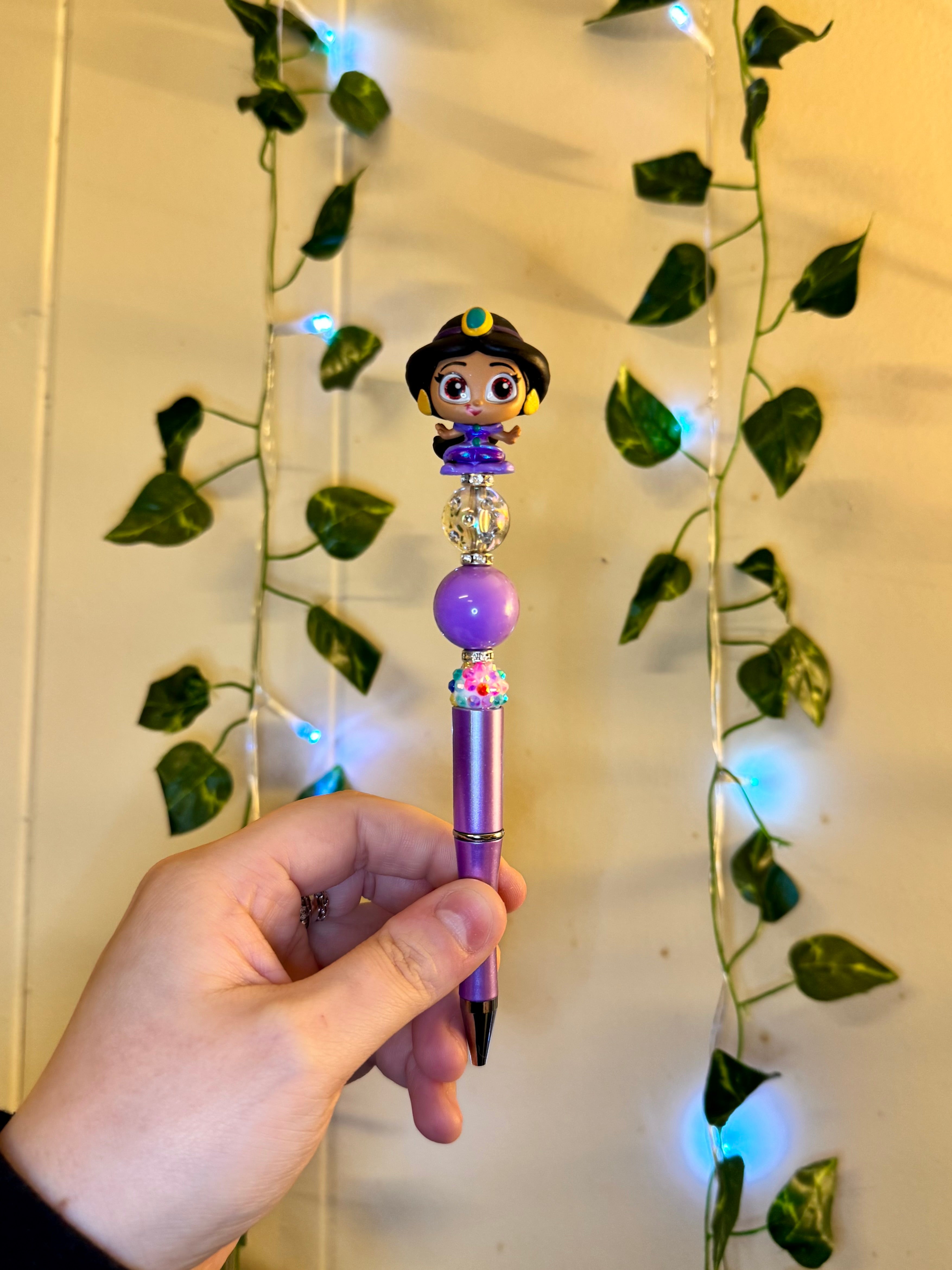 Premade Beaded Character Pen